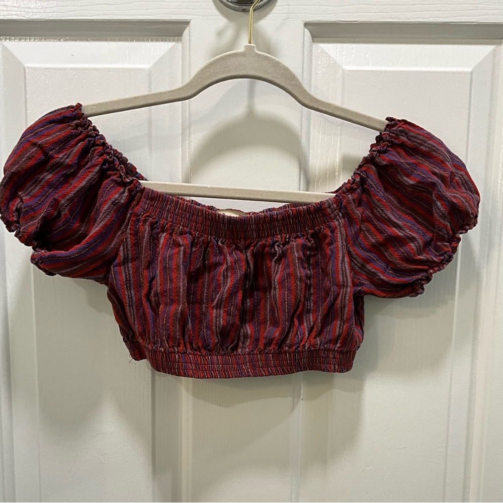 Colorful crop top, worn only once for photoshoot.